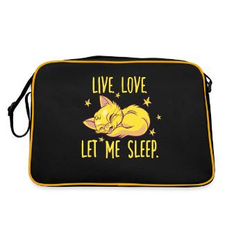 Motif amusant pour les propriétaires de chats : - Sac Retro - noir/or - Dos