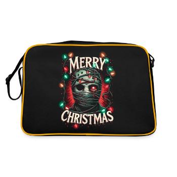 Joyeux Noël Festif Slasher Candy Cane Menace - Sac Retro - noir/or - Dos