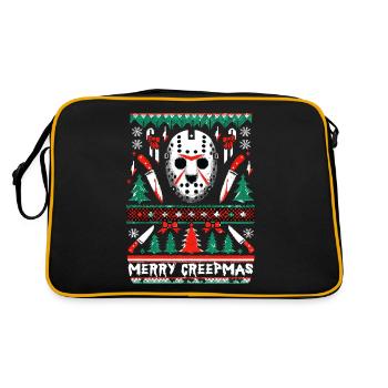 Merry Creepmas Slasher festif Noël moche - Sac Retro - noir/or - Dos