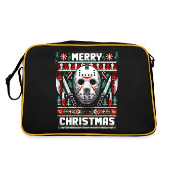 Merry Creepmas Festif Slasher Moche Noël - Sac Retro - noir/or - Dos