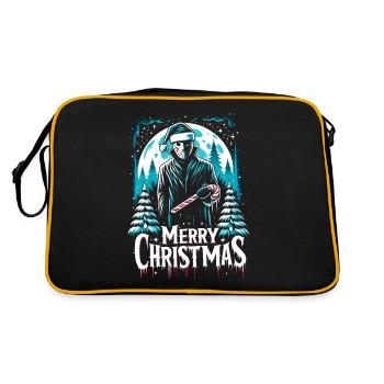 Joyeux Noël Festif Slasher Candy Cane Menace - Sac Retro - noir/or - Dos