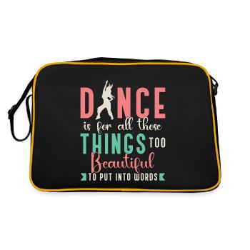 Dance Moves Dance Is For All Those Things Dancing - Retro Bag - black/gold - Back