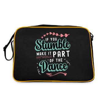 Dance Moves If You Stumble Make It Part Dancing - Retro Bag - black/gold - Back