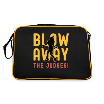 Dance Moves Blow Away The Judges Loves Dancing - Retro Bag - black/gold - Back