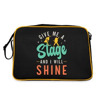 Dance Moves Give Me A Stage And I Will Breakdance - Retro Bag - black/gold - Back