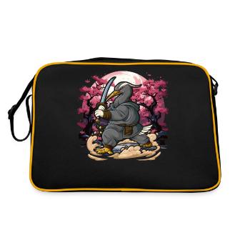 Grue samouraï - Sac Retro - noir/or - Dos