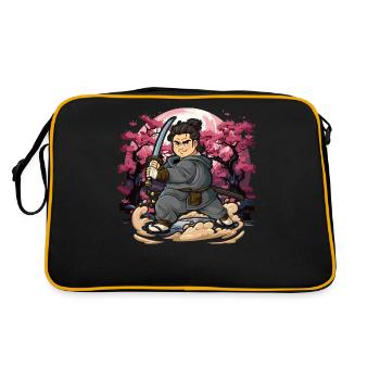 Hommes samouraïs - Sac Retro - noir/or - Dos
