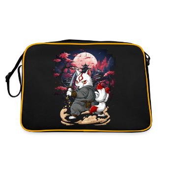 Samouraï Kitsune - Sac Retro - noir/or - Dos