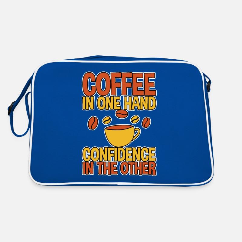 Coffee In One Hand, Confidence In The Other 2 Retro Tasche