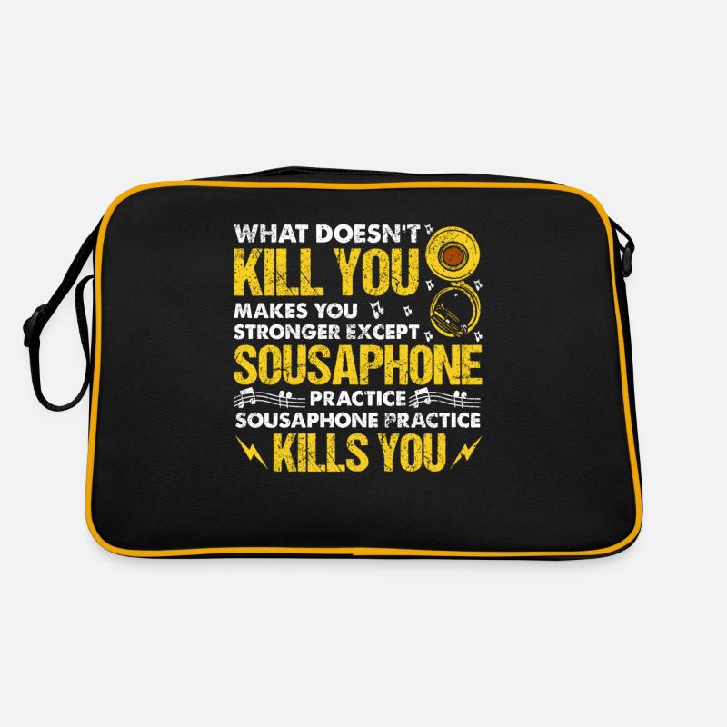Funny Sousaphone Brass Band Player Marching Band Retro Bag