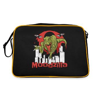 Dinosaur T Rex Funny - Retro Bag - black/gold - Back