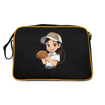 Pfadfinder Plätzchen - Retro Tasche - Schwarz/Gold - Hinten