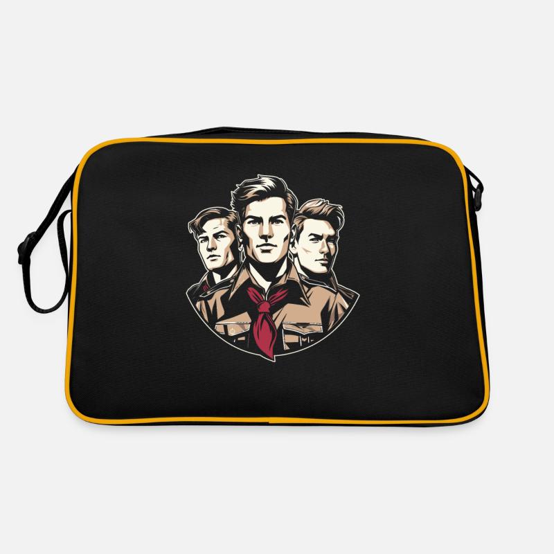Pfadfinder - Retro Tasche - Schwarz/Gold