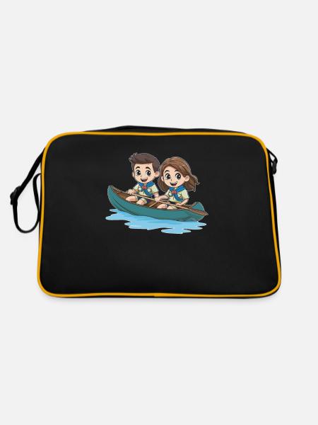 Scout - Retro Bag - black/gold - Back