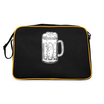 Bière Amateurs de bière - Sac Retro - noir/or - Dos