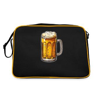 Bière Amateur de bière Cool - Sac Retro - noir/or - Dos