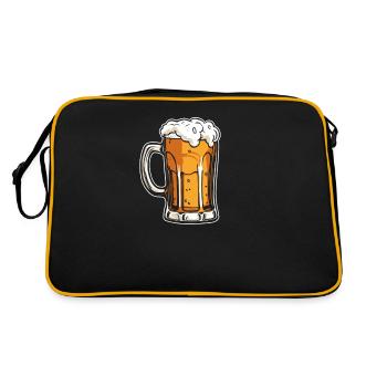 Bière Amateur de bière Cool - Sac Retro - noir/or - Dos