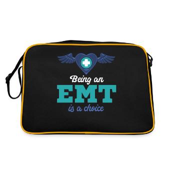 Ein Rettungssanitäter Zu Sein, Ist Eine Wahl Für - Retro Tasche - Schwarz/Gold - Hinten