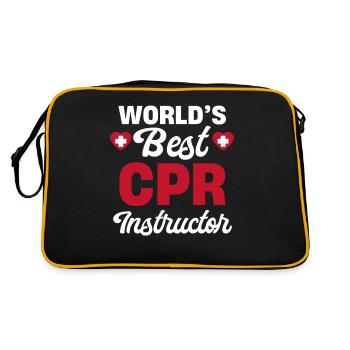 World's Best CPR Instructor for Ambulances - Retro Bag - black/gold - Back