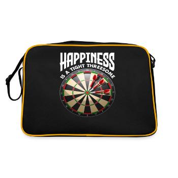 Lucky Threesome Dart Player - Retro Bag - black/gold - Back