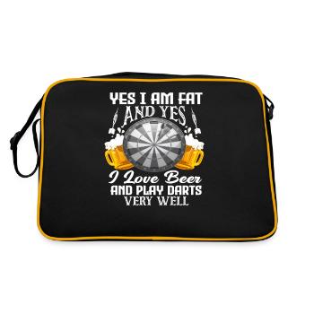 Fat Dart Player Dart Sport - Retro Bag - black/gold - Back