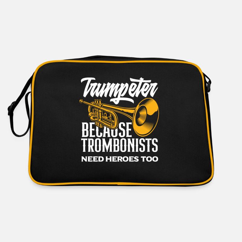 Trompete Trompeter Trompeten Spieler Retro Tasche
