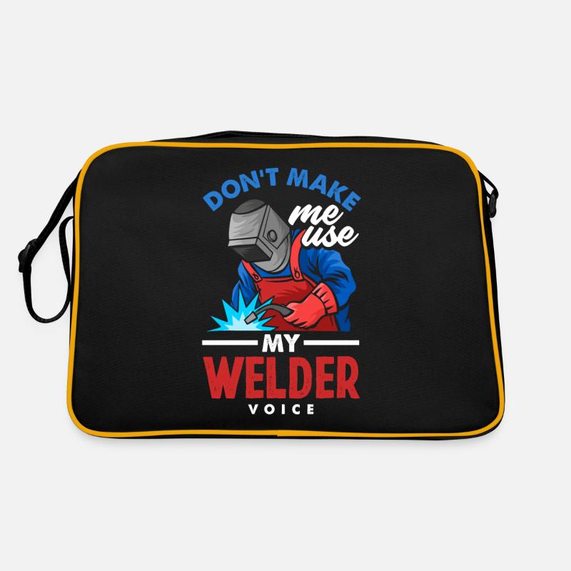 Lustiges Schweißer Geschenk Retro Tasche