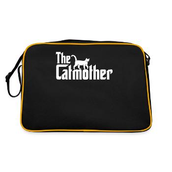 cats mom cats motive cats costume cats - Retro Bag - black/gold - Back