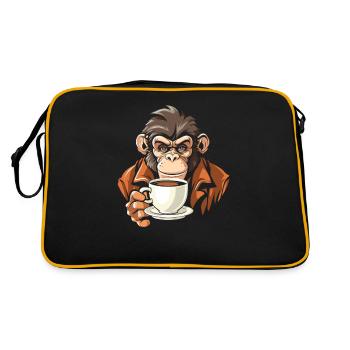 Monkey Coffee - Retro Bag - black/gold - Back