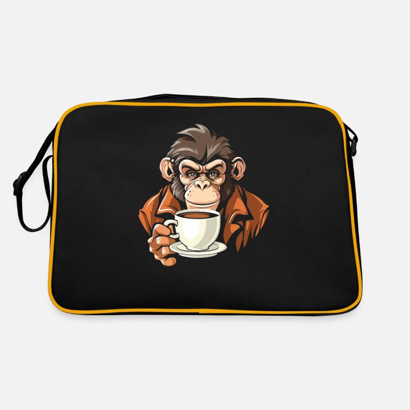 Monkey Coffee Retro Bag