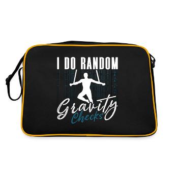 Acrobate Je fais des vérifications aléatoires de la gravité cerceau aérien - Sac Retro - noir/or - Dos