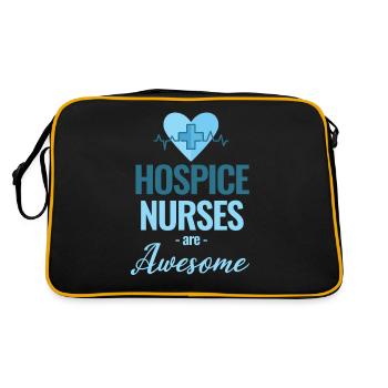 Les infirmières en soins palliatifs sont formidables - Sac Retro - noir/or - Dos