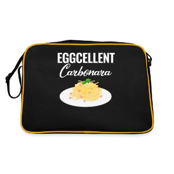 Eggcellent Carbonara Lover Italiano Macaroni - Sac Retro - noir/or - Dos