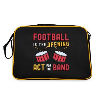 Drumline Football Is The Opening Act For Drummer - Retro Bag - black/gold - Back