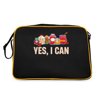 Yes, I Can Funny Preservation Season Farmers - Retro Bag - black/gold - Back