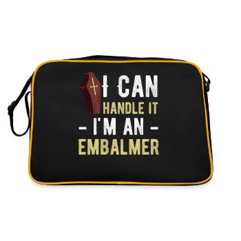 Je peux le gérer, je suis un - Sac Retro - noir/or - Dos