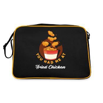 Fried Chicken Lover Food Nuggets - Retro Bag - black/gold - Back