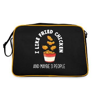 Fried Chicken Love Fast Food - Retro Bag - black/gold - Back
