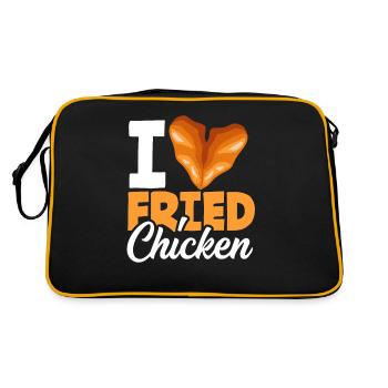 Heart Love Fried Chicken - Retro Bag - black/gold - Back