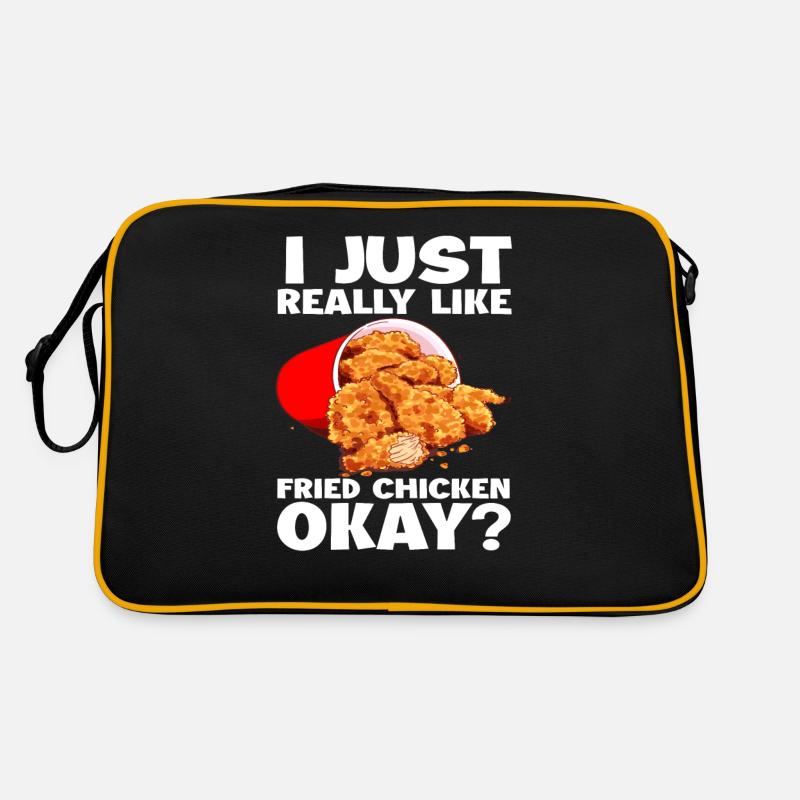 Fried Chicken Ich Mag Fried Chicken Retro Tasche