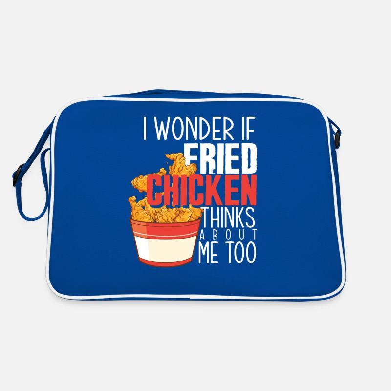 Fried Chicken Hähnchen Geschenk Spruch Retro Tasche