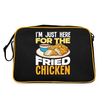 Only here for Fried Chicken - Retro Bag - black/gold - Back