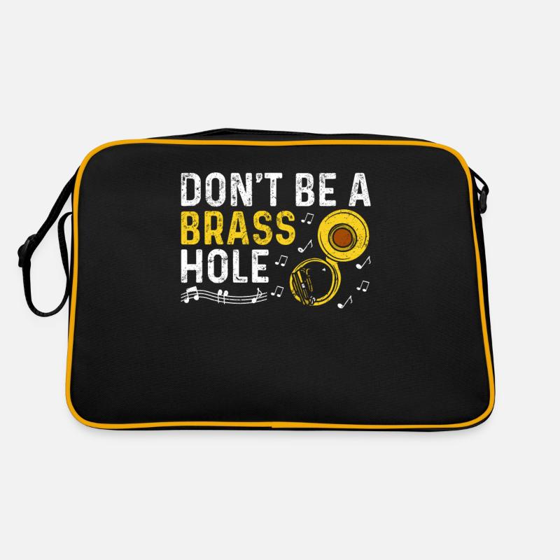 Funny Sousaphone Brass Band Player Marching Band Retro Bag