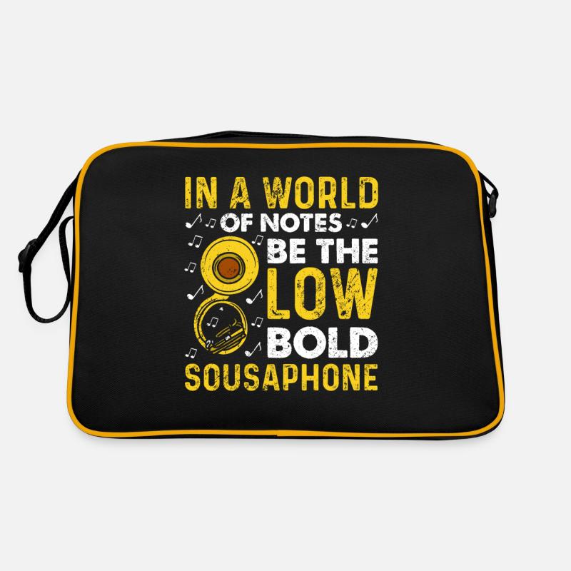 Funny Sousaphone Brass Band Player Marching Band Retro Bag
