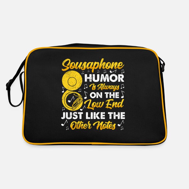 Funny Sousaphone Brass Band Player Marching Band Retro Bag