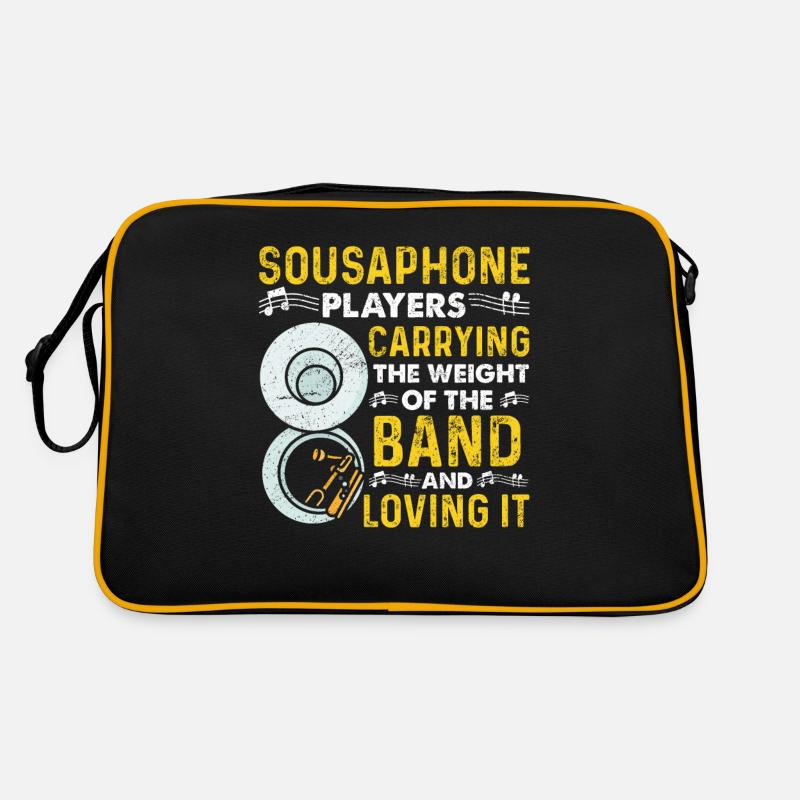Funny Sousaphone Brass Band Player Marching Band Retro Bag