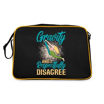 Gravité aérienne et moi respectueusement le yoga aérien - Sac Retro - noir/or - Dos