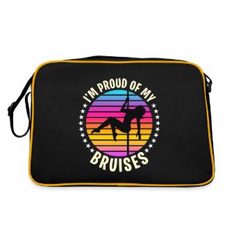 Pole Dancing I'm Proud Of My Bruises Pole Fitness - Retro Bag - black/gold - Back