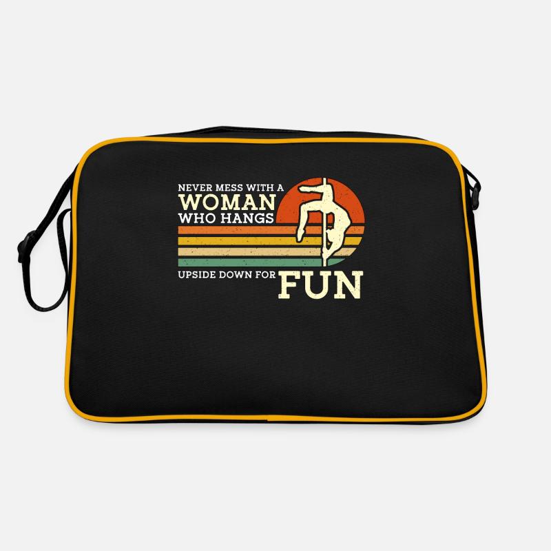 Pole Dancing Never Mess With A Woman Who Pole Fit Retro Bag