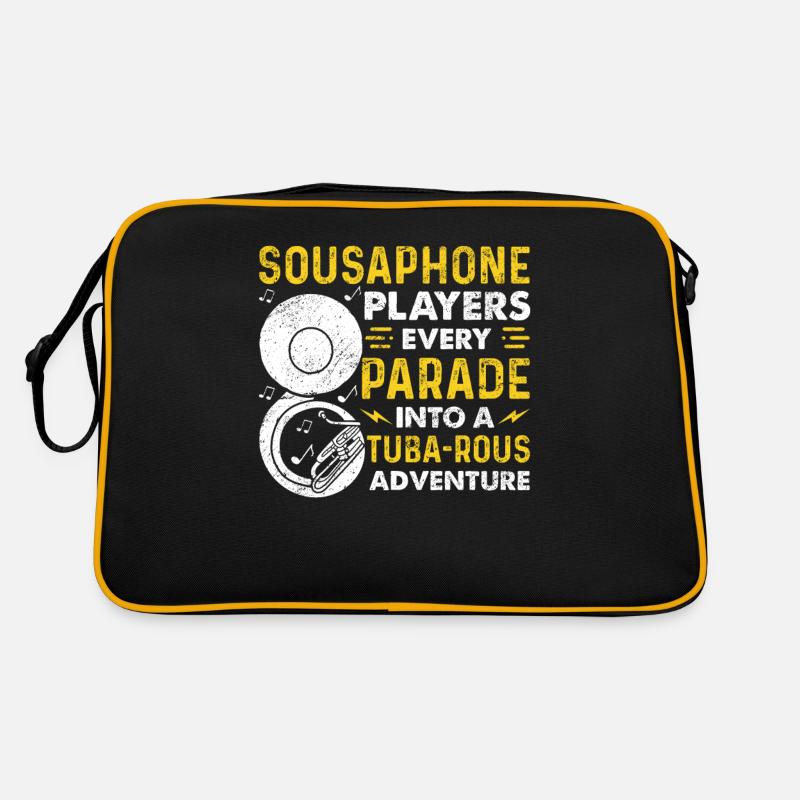 Funny Sousaphone Brass Band Player Marching Band Retro Bag